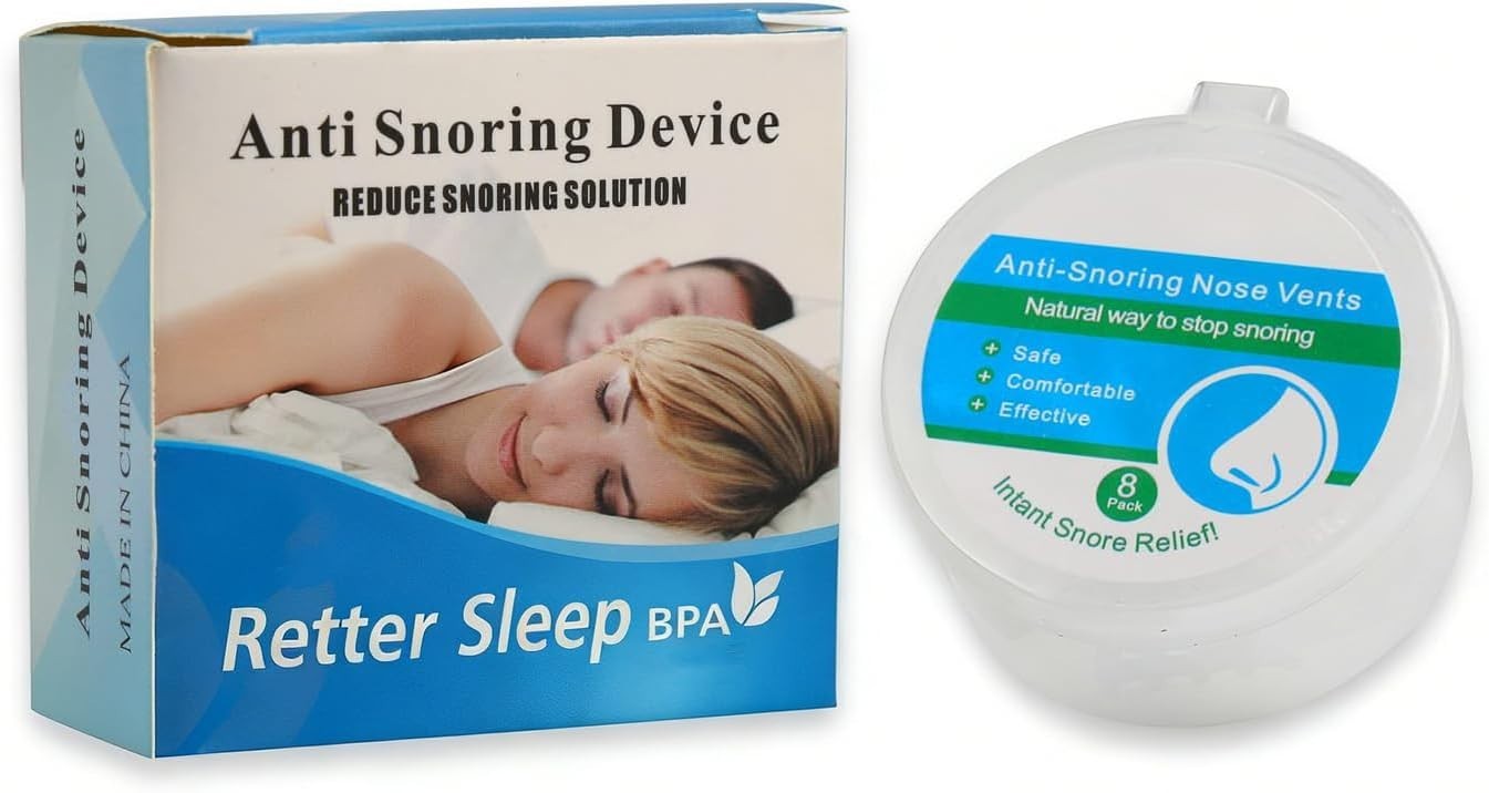 Anti Snoring Nose Vent 8 Nasal Cones Nasal Dilator to Stop Snoring – Effectiv…