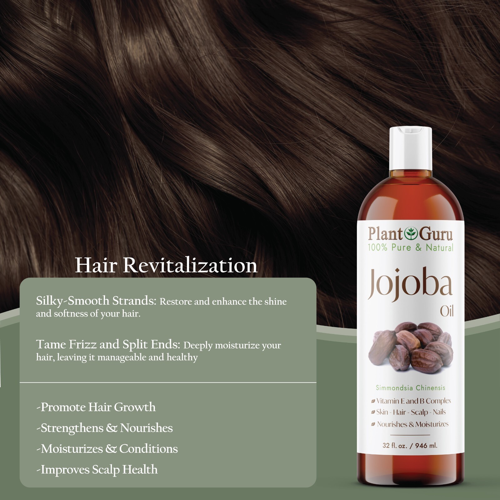 Golden Jojoba Oil Cold Pressed 100% Pure Natural For Skin Face Hair Massage