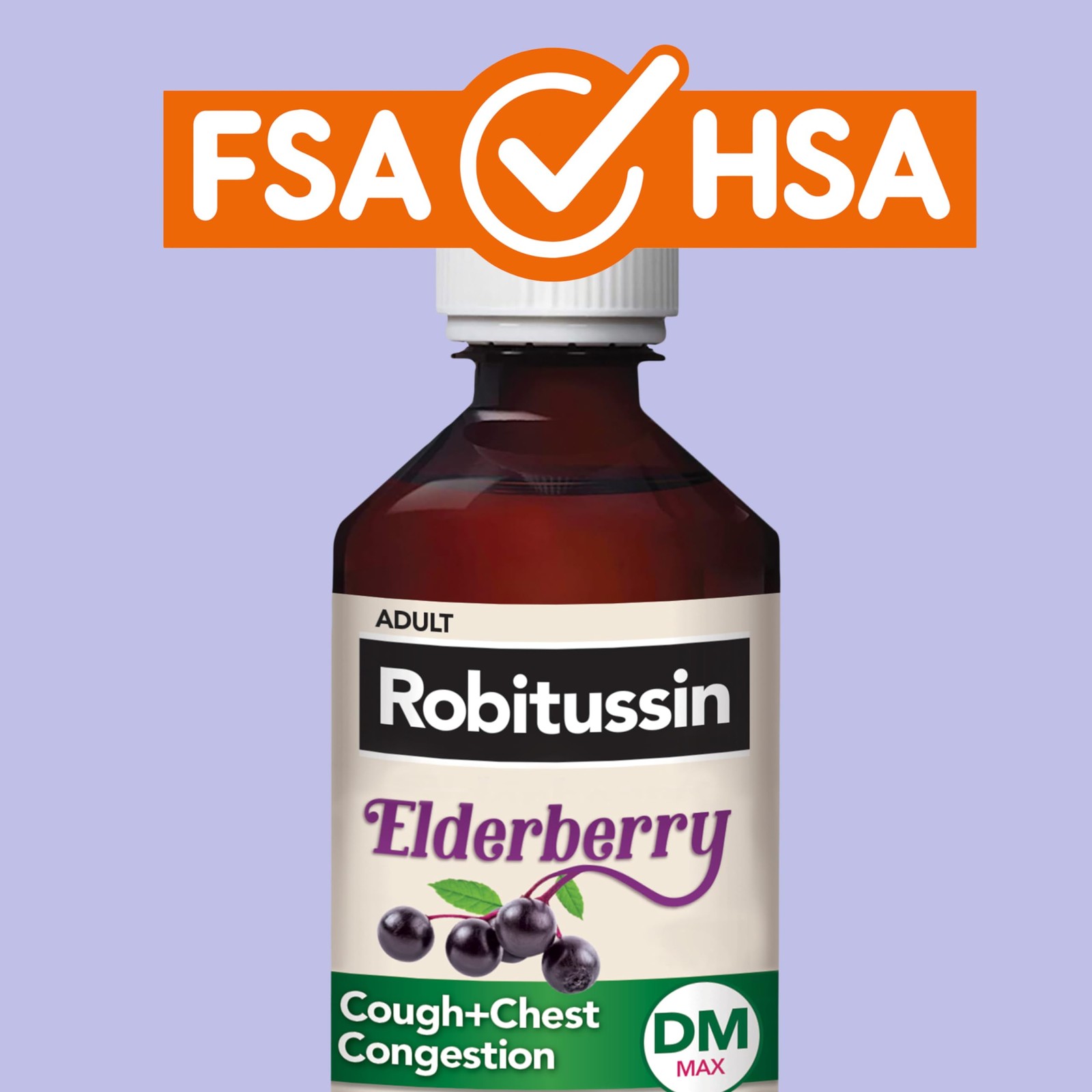 Robitussin Maximum Strength Elderberry Cough Plus Chest Congestion Dm Cough