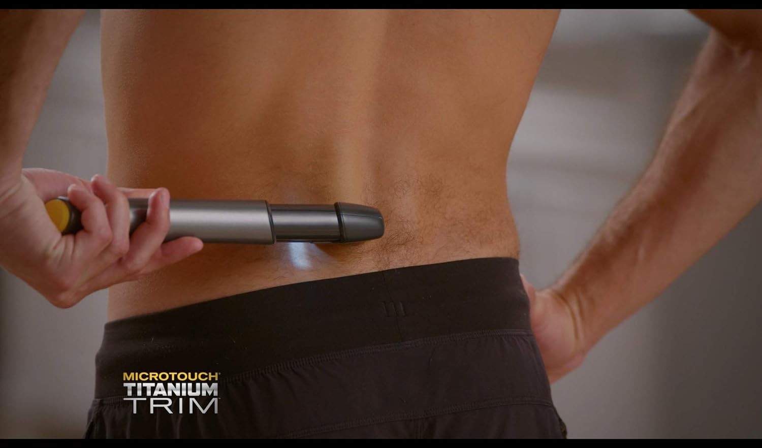Battery-Powered Titanium Hair Cutting Tool with Extendable Arm for Home Grooming