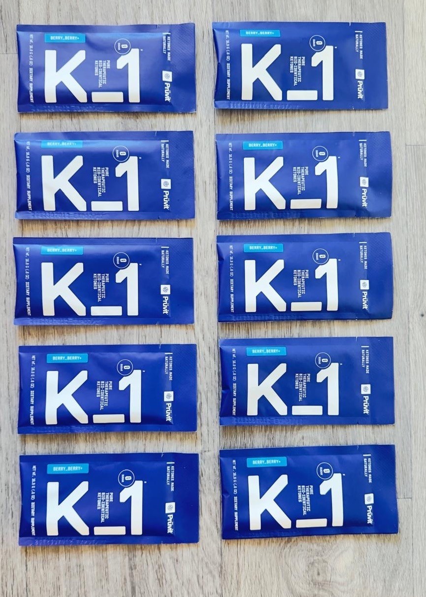 NEW K-1 Prüvit Ketones 10 Packets Charged BERRY BERRY | Exp 2027