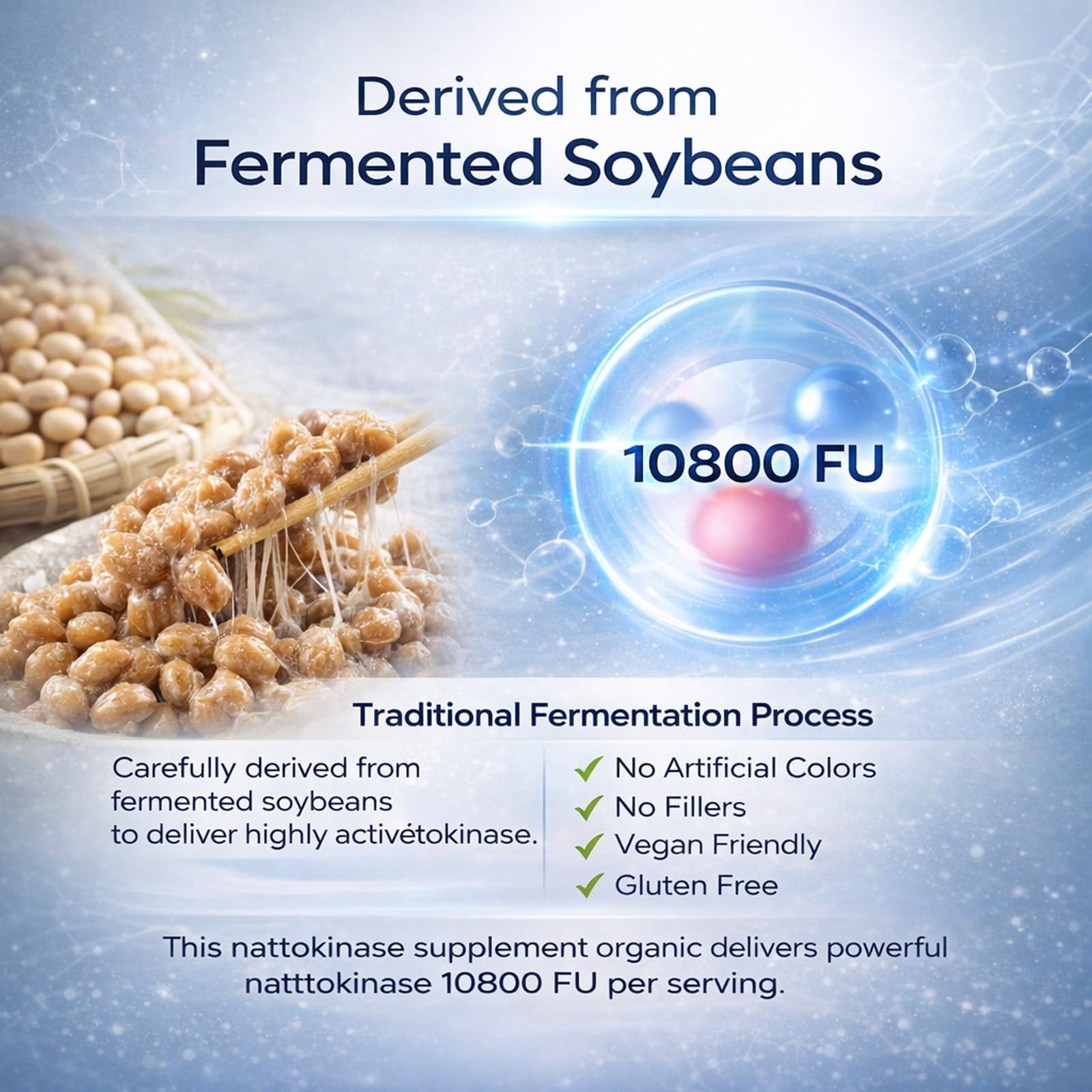 4X Nattokinase Supplement – 10800 FU 60 Capsules Per Serving HO T 2026