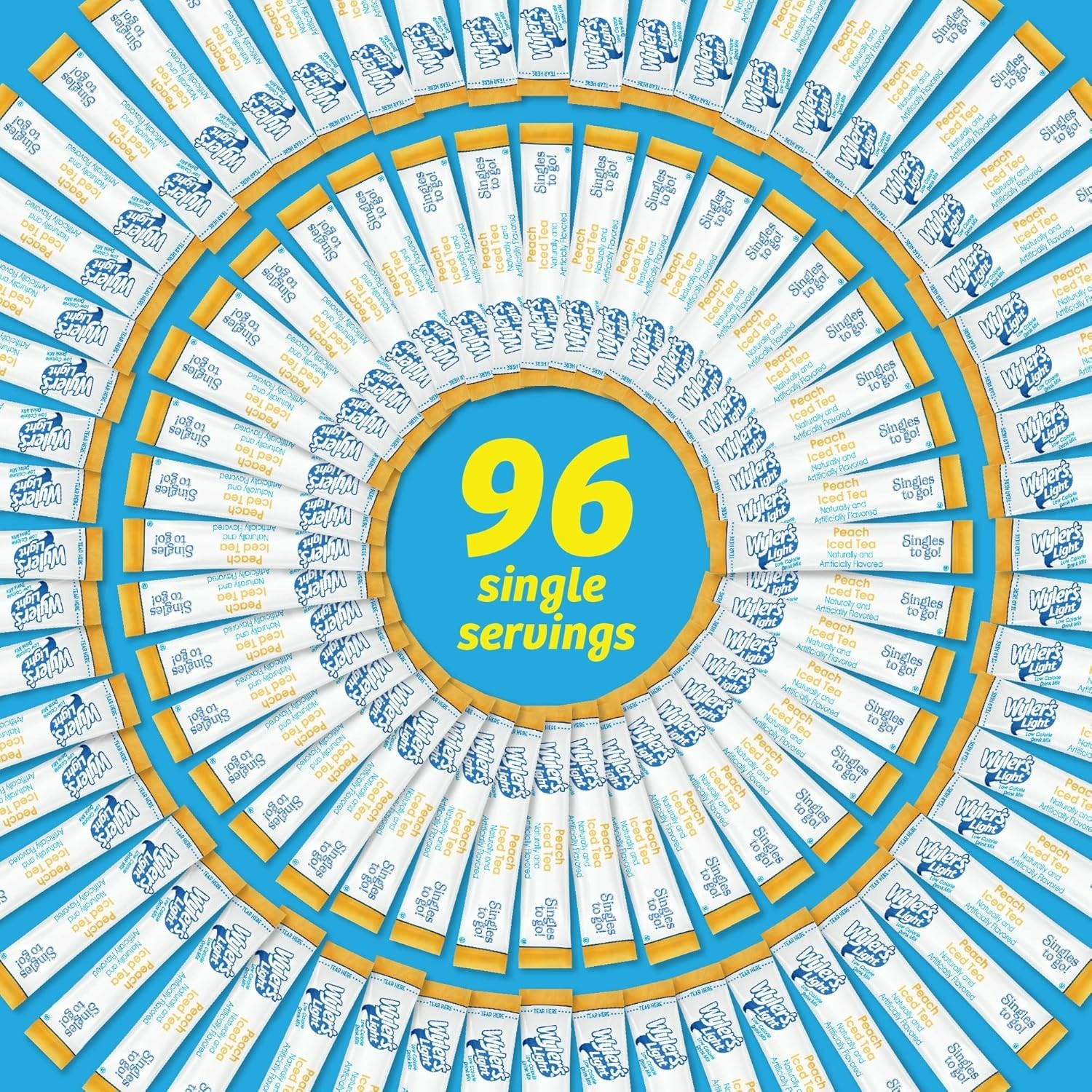96 Servings of Sugar-Free Peach Iced Tea Drink Mix – Hydration Made Delicious