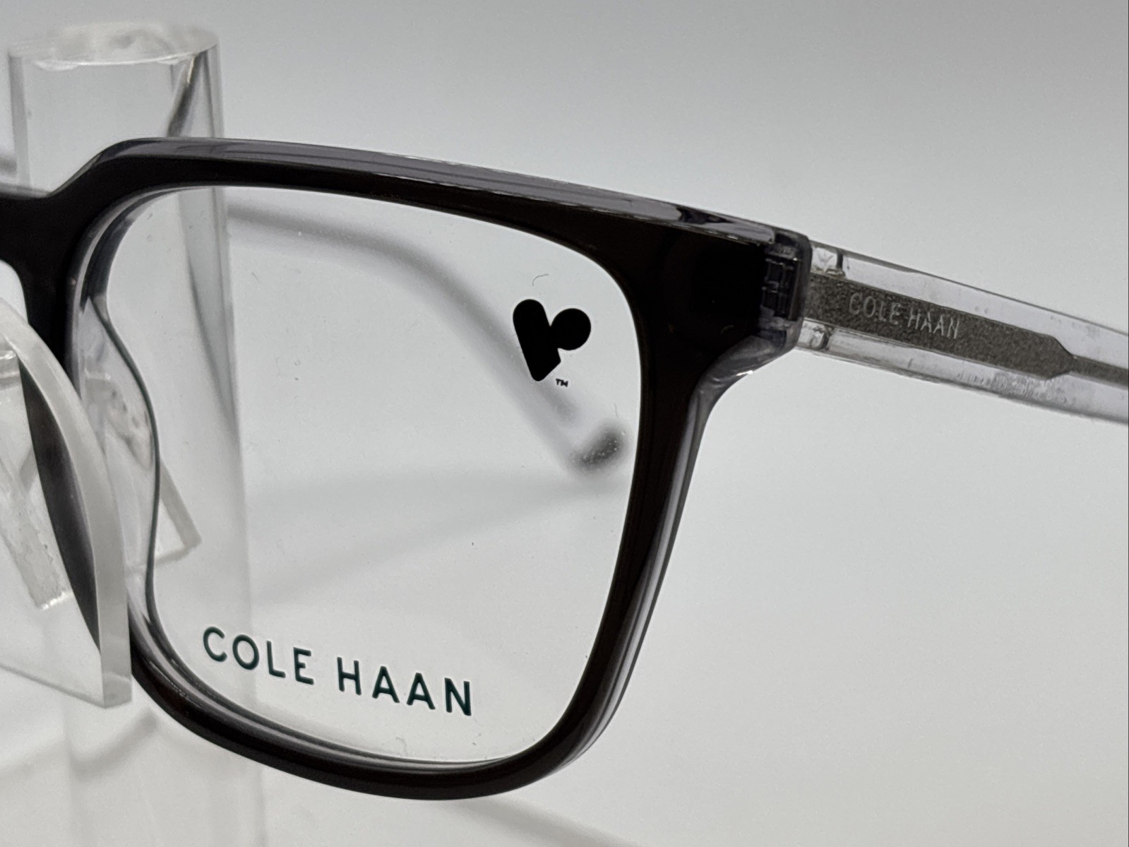 Cole Haan CH4506 (036) Smoke Crystal 52/18 M 140 Men’s Full Rim Eyeglasses A5720
