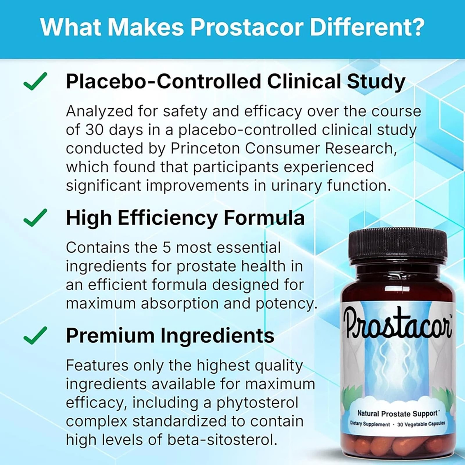 Natural Prostate Support Supplement – Non-GMO, Vegan, Gluten-Free, 30ct