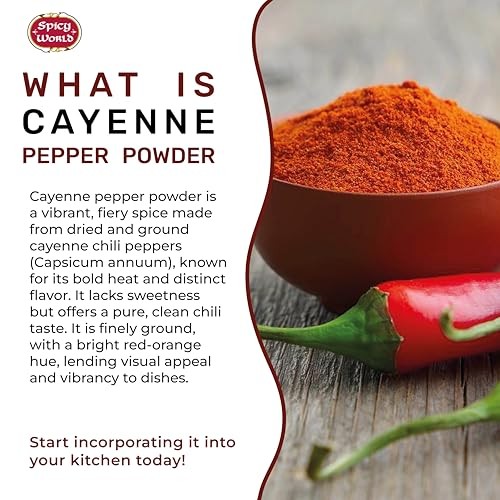 Spicy World Hot Cayenne Pepper Powder Bulk 5 LBS Jar – Red Ground Pepper