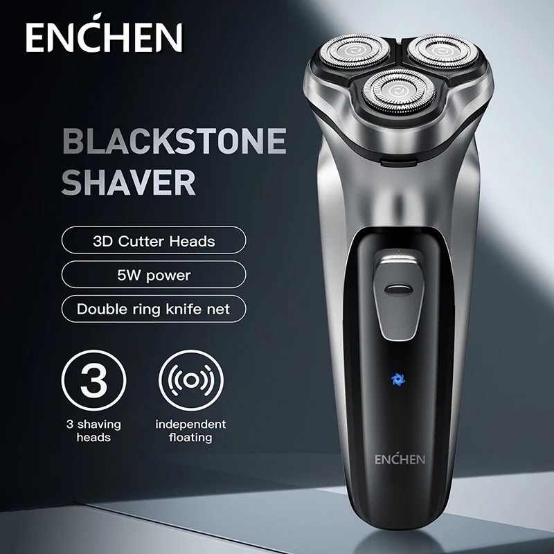 ENCHEN Rechargeable Cordless Mens Electric Rotary Shaver Razor Sideburn Trimmer