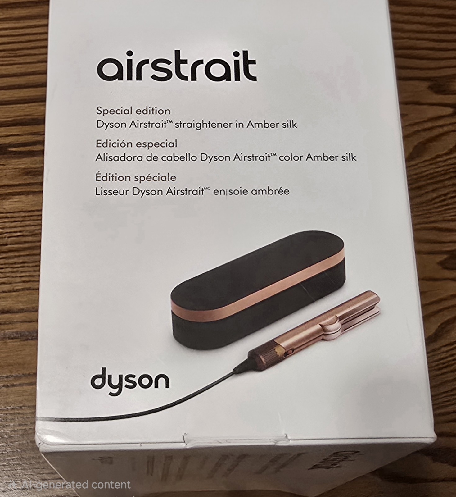 Dyson Airstrait Wet & Dry Hair Straightener Special Limited Edition Amber Silk!!
