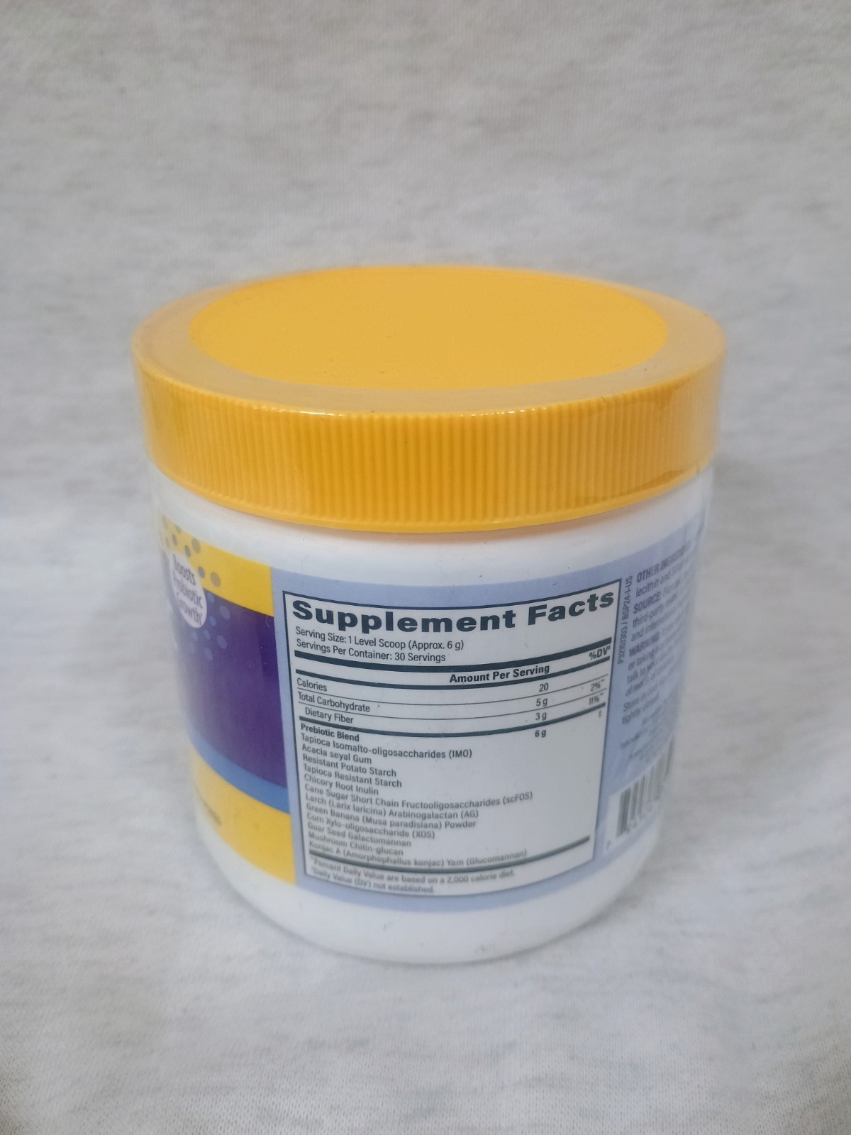 Broad Spectrum Prebiotic Fiber, Unflavored, 6.4 oz (180 g) 08/2027 SEALED