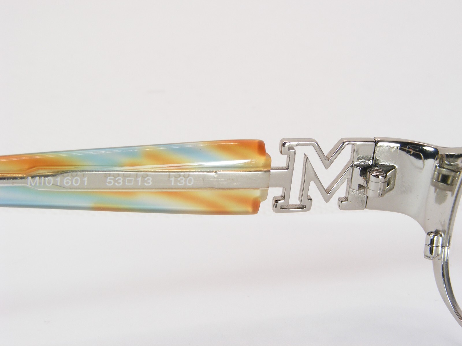 MISSONI MI01601 Silver /Blue Green UNIQUE EYEGLASSES GLASSES FRAME 53-13-130mm