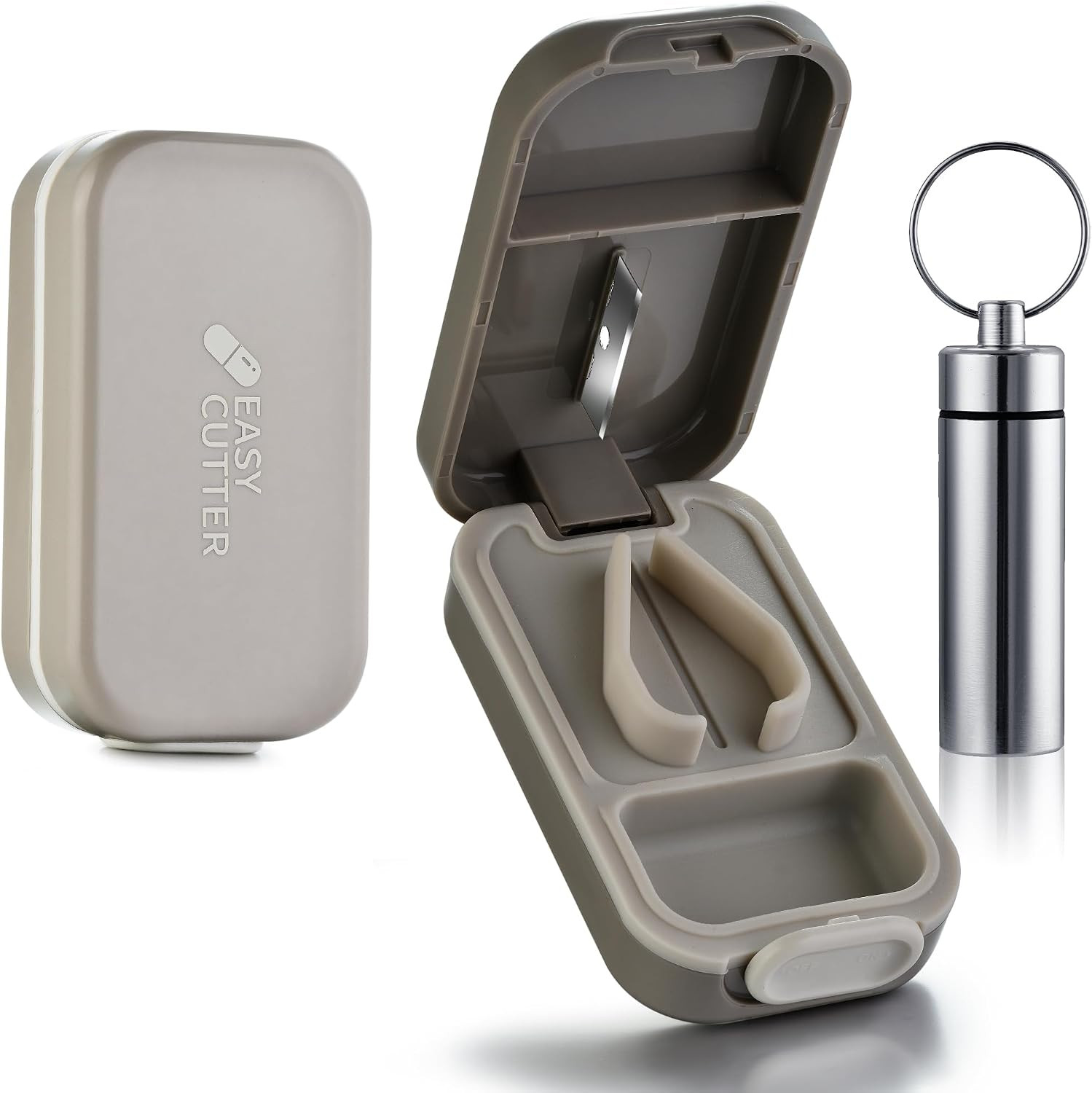 Easy Pill Cutter Pill Splitter for Small or Large Pills with Safety Lock-Include