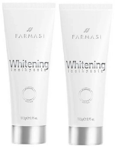 FARMASI WHITENING TOOTHPASTE SET of (2) 112gr 3.95oz GENUINE NEW!! SAME DAY SHIP