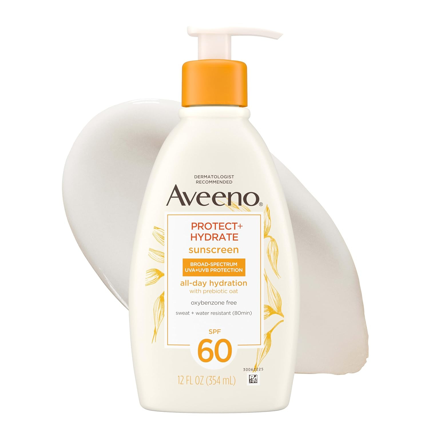Aveeno Protect + Hydrate Sunscreen Lotion for Body & Face with Prebiotic Oat, SP