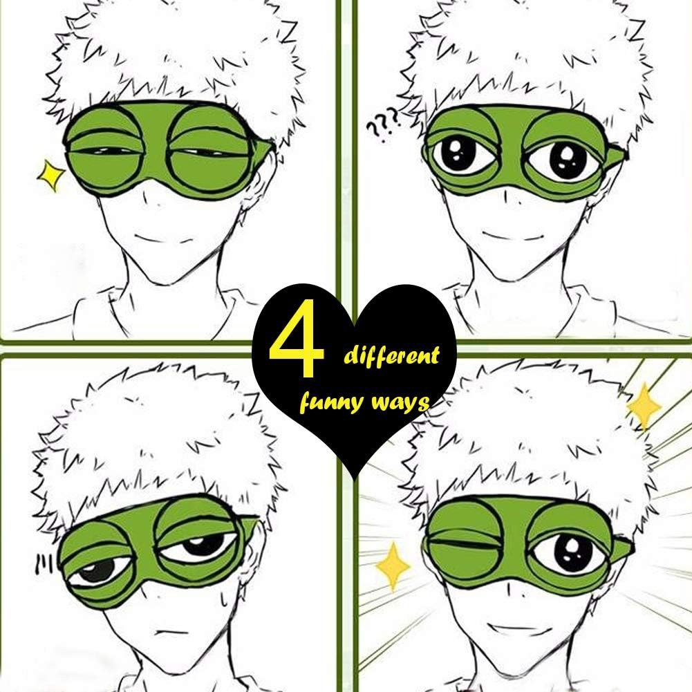 Funny 3D Frog Cute Sleeping Eye Mask Blindfold Travel Sleep Masks Soft Eye Cover
