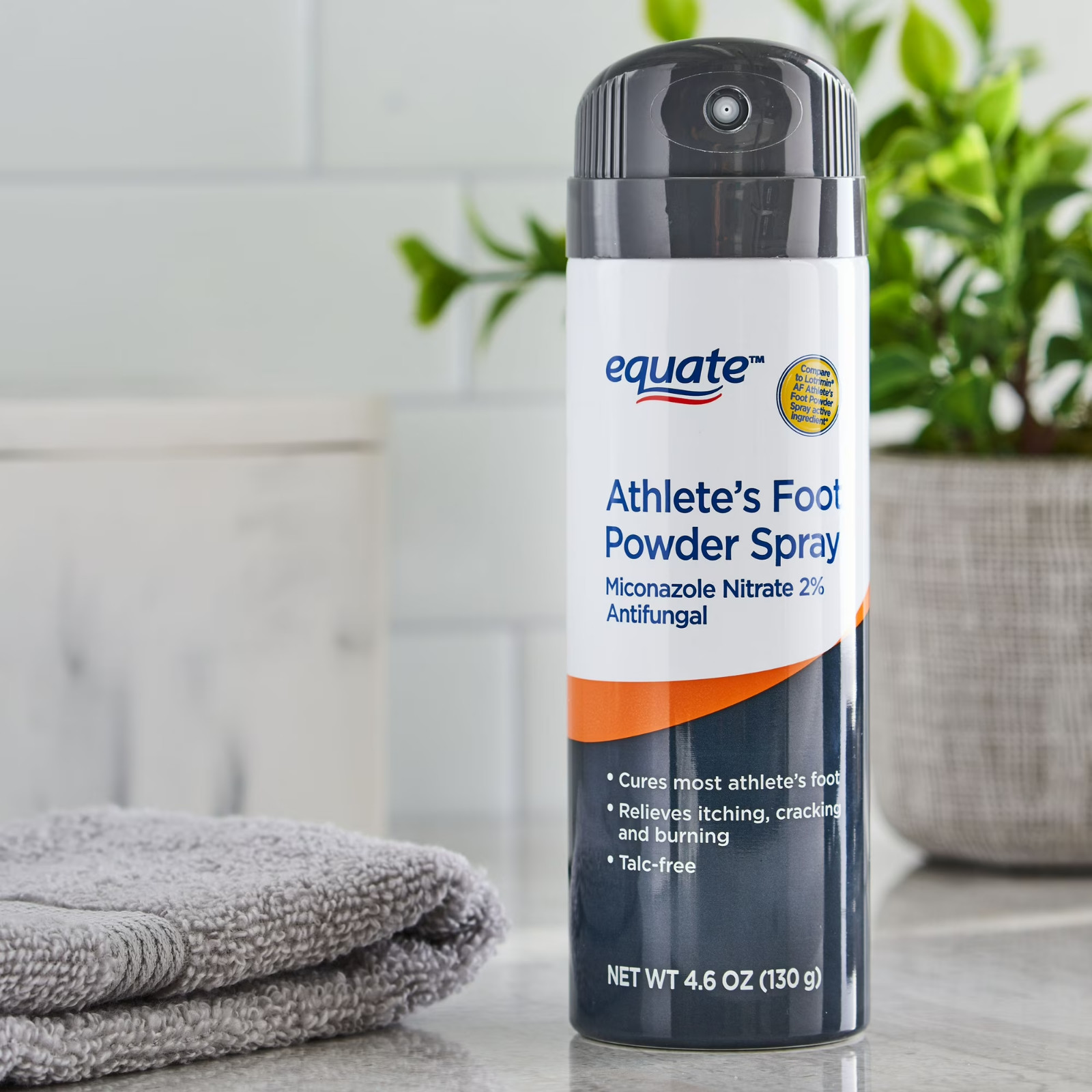 3 Pack Equate Athlete’s Foot Antifungal Powder Spray Miconazole Nitrate 2% 4.6Oz