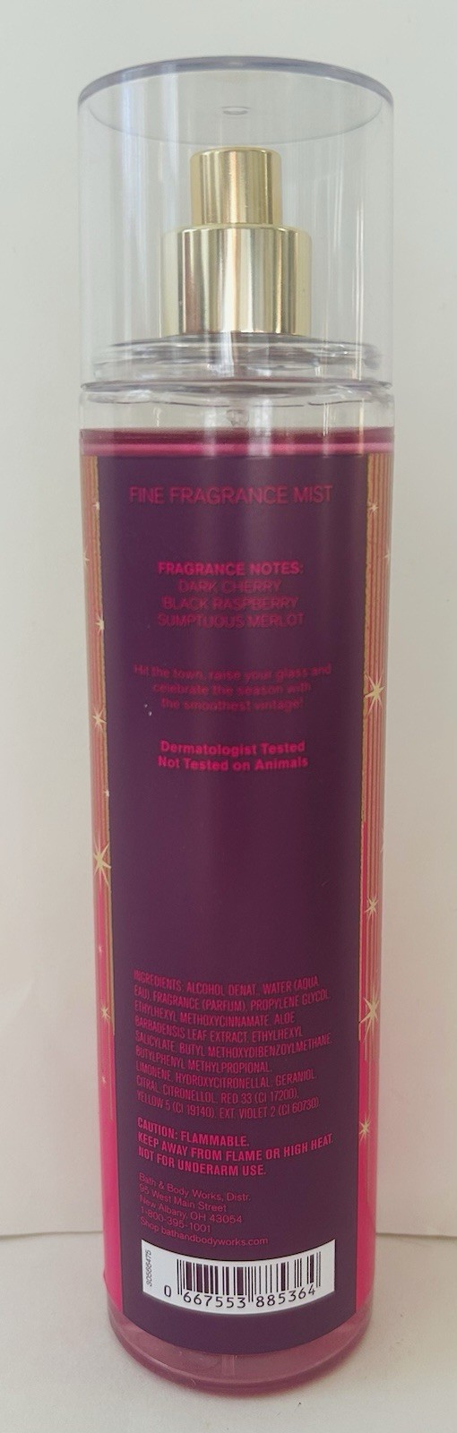 1 New Bath & Body Works BLACK CHERRY MERLOT 8 Fl Oz Fine Fragrance Mist Spray