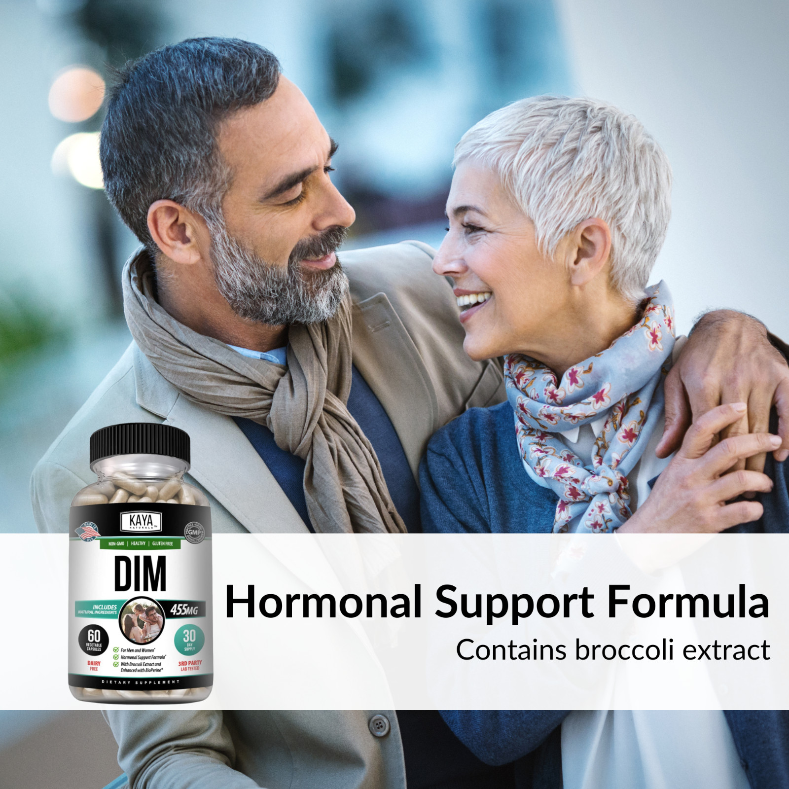 DIM Ultra Supplement 60ct, With Bioperine, Premium Hormonal Support Formula