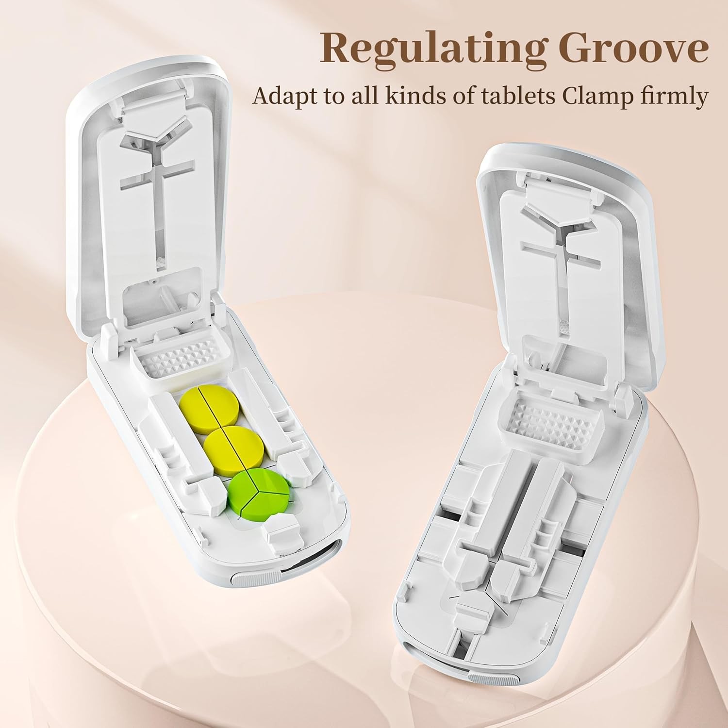 Pill Cutter for Small Pills Splitter 1/2 1/3 1/4 Portable