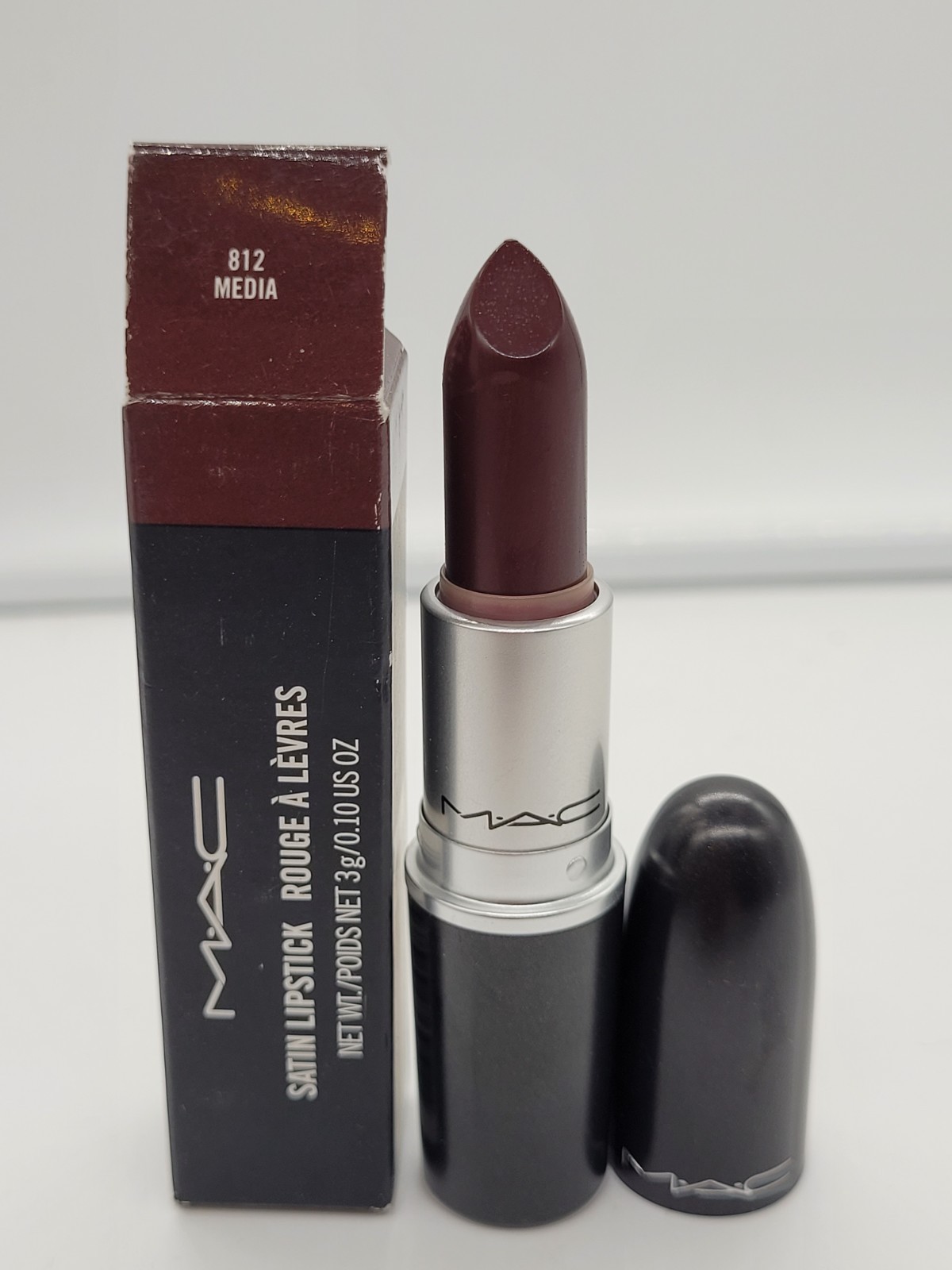 MAC Satin Lipstick BNIB 0.1oz./3g ~812 Media~
