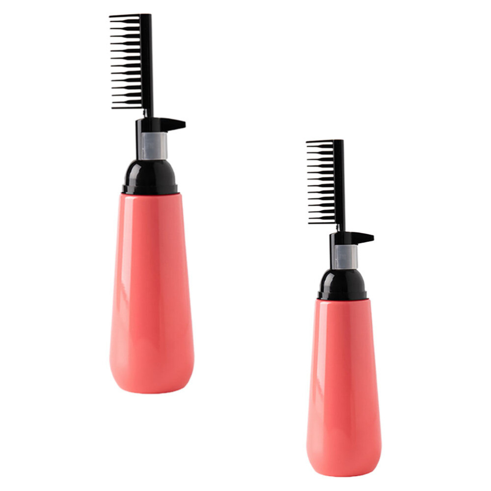 2pcs Hair Coloring Dye Comb Plastic Hair Dye Comb Comb Applicator Bottle Salon
