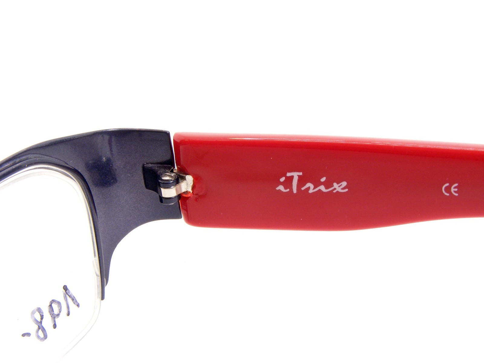 iTrix i-ac 108 82 Dark Blue /Red UNIQUE RARE EYEGLASSES FRAME 50-18-137 (NOTES)
