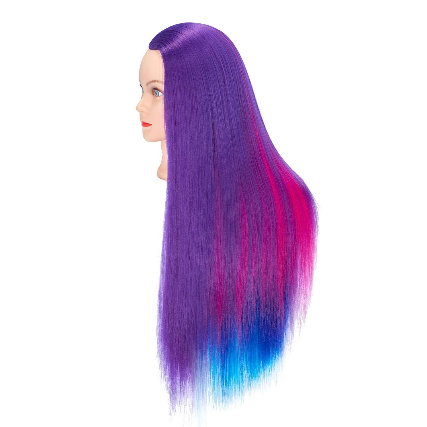 Mannequin Head 26″-28″ Super Long Synthetic Fiber Hair Manikin Head