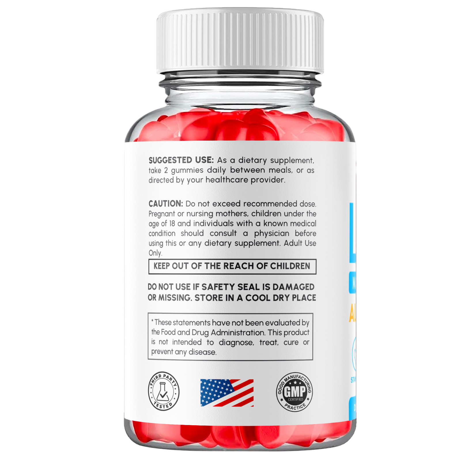 (3 Pack) Libicade Gummys Advanced Male Support Formula Vitamin 180 Gummies