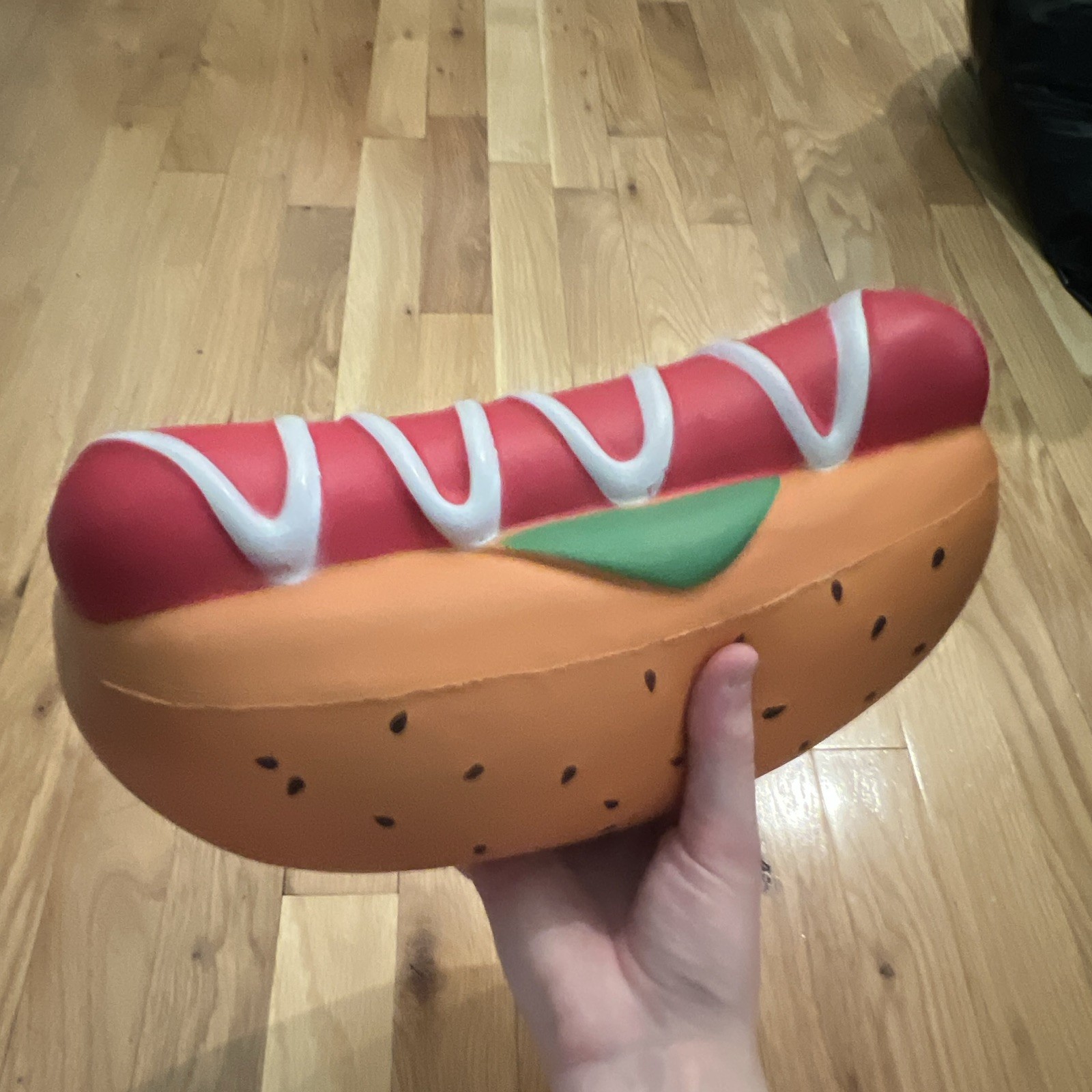 Multicolor Hot Dog Soft Foam Squeeze Ball Stress Reliever Squishy Toy 11 in
