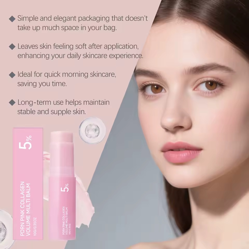 PDRN Korean Beauty Pink Collagen Volume Multi Balm Hydrating Face Moisturizer
