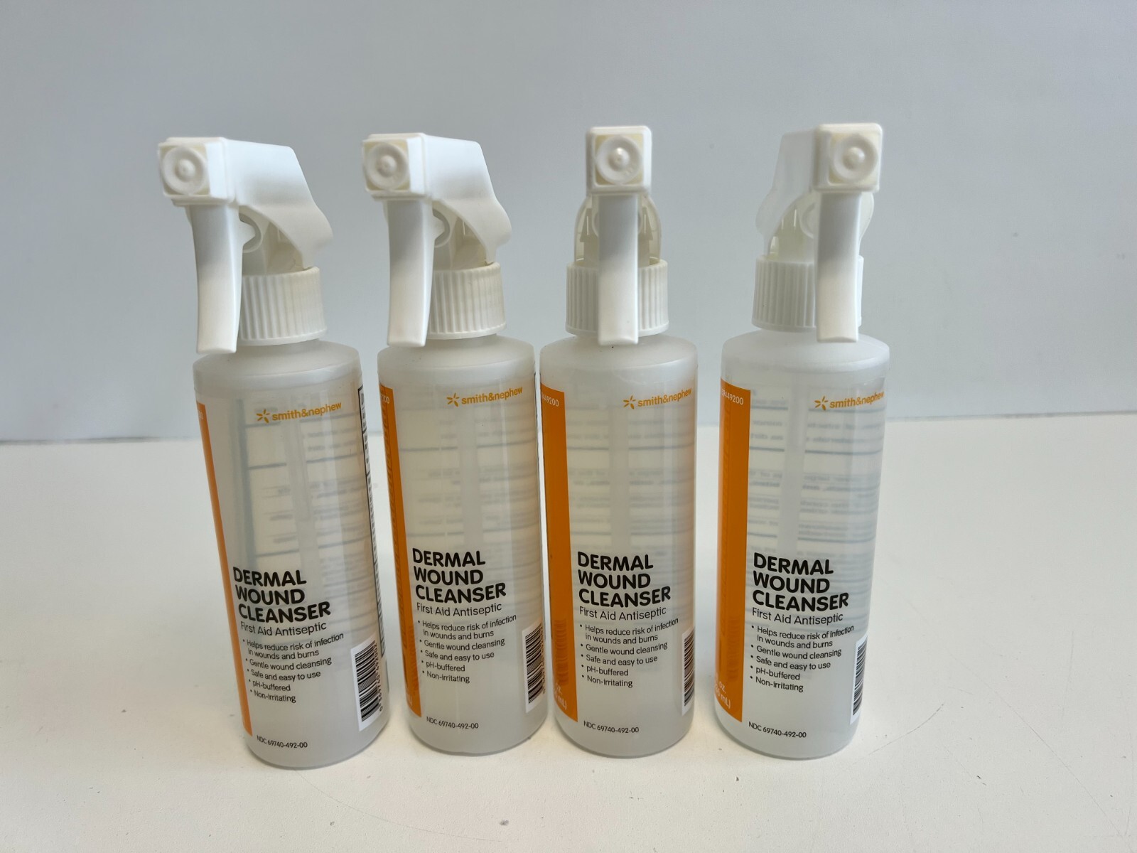 Shelf5: 4 Bottles – Dermal Wound Skin/Wound Cleanser 8 fl oz Spray Exp. 08-2024
