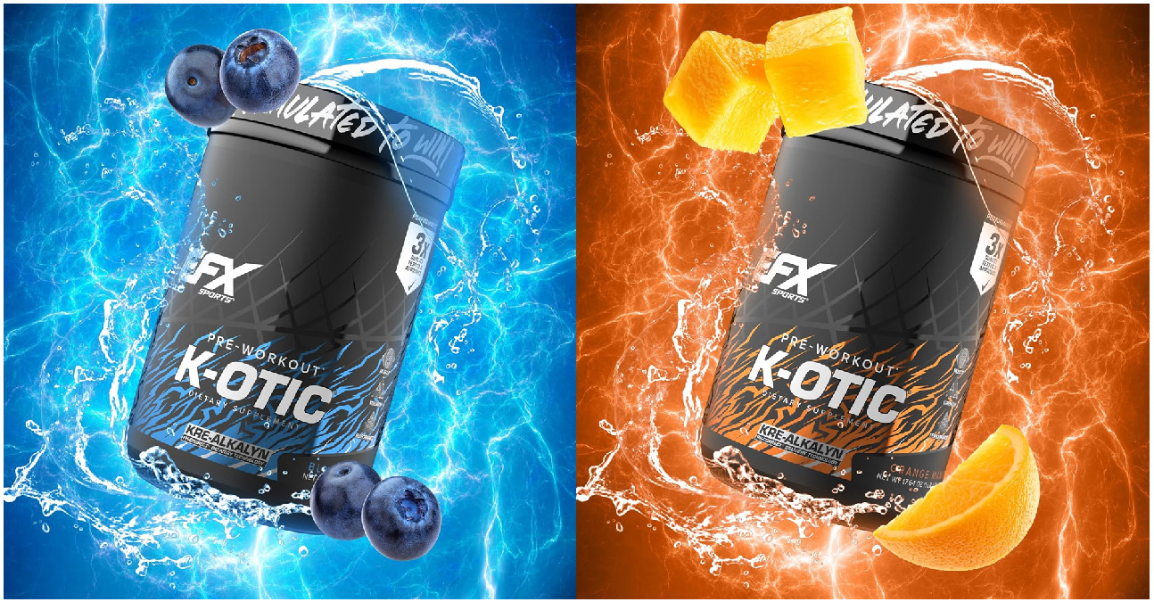 EFX, K-Otic Sample Packets, Blueberry Crush & Orange Mango, 5 of each flavor