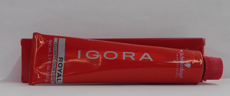 (Lot of 6 Tubes) Schwarzkopf IGORA ROYAL Permanent Hair Color ~ 2.1 fl. oz.