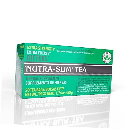 Nutra-Slim Tea (20 Tea Bags), Extra Strength Dieters’ Tea