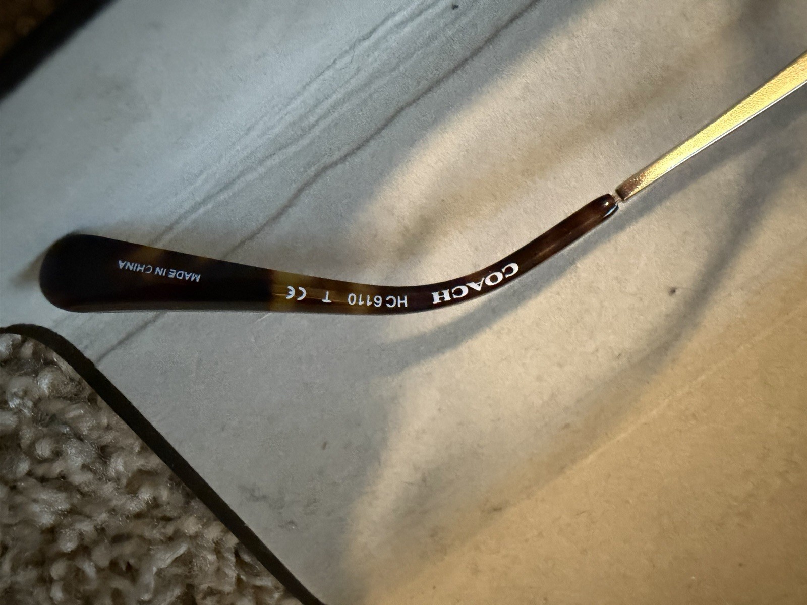 Coach HC6110 5120 Brown Full Rim Eyeglasses Frames 52-17 140 Plastic/Metal