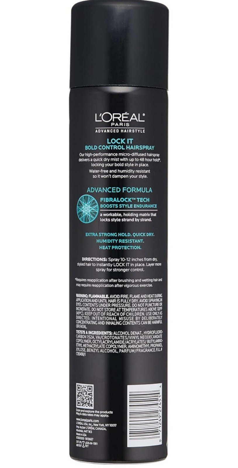 L’Oreal Paris Advanced Hairstyle Lock It Bold Control Hairspray 3-pack 8.25oz🪮