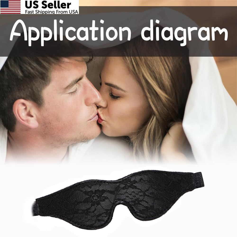Satin Eye Mask Soft Comfortable Silk Sleeping Cover Blindfold Black USA