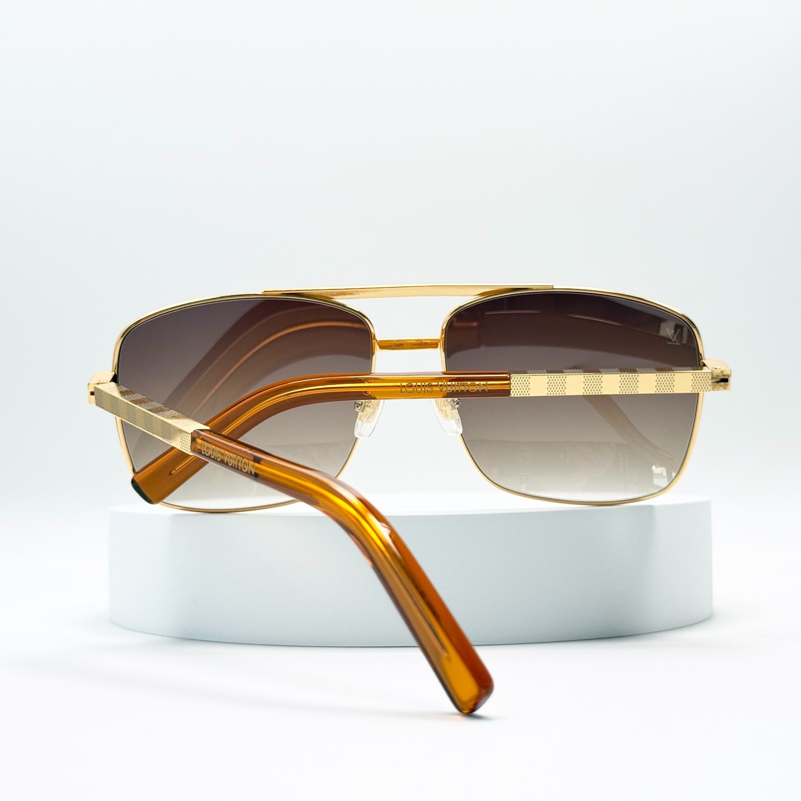 Louis Vuitton Attitude Z0259U Sunglasses Gold Frame Brown Lens 59mm