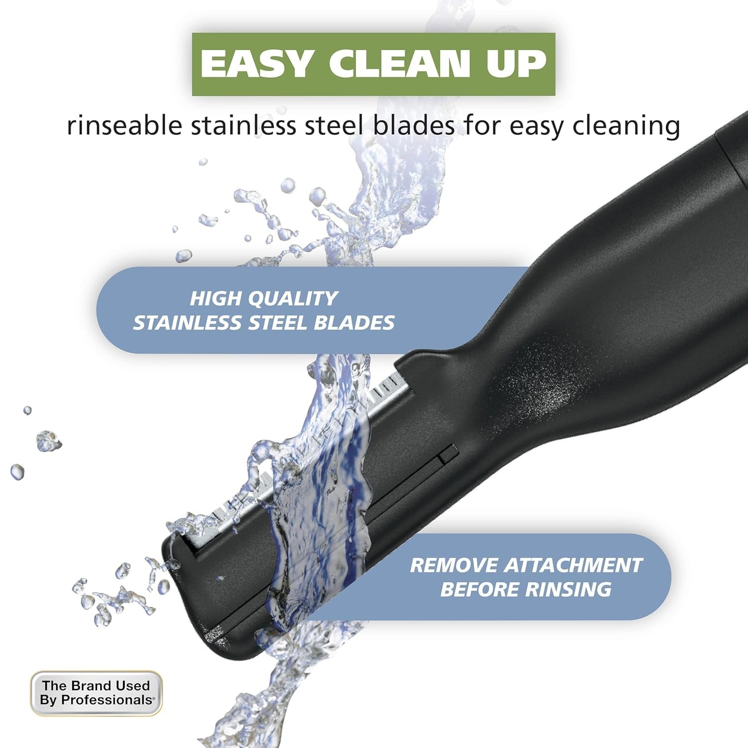 Wahl Micro Groomsman Battery Personal Trimmer for Hygienic Grooming with Rinseab