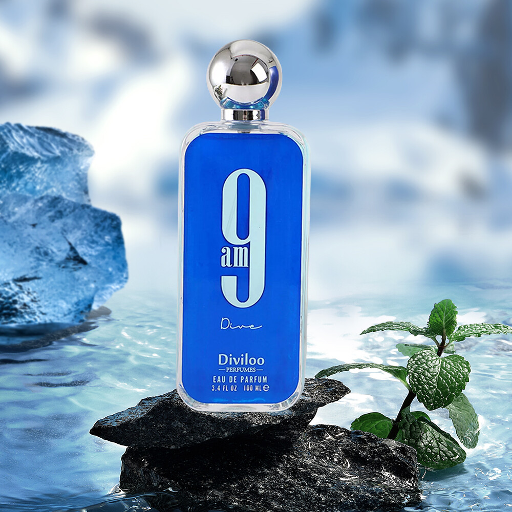 Afnan 9 Pm/Am Eau De Parfum Spray Dive For Unisex Women Men 3.4 Oz / 100 Ml