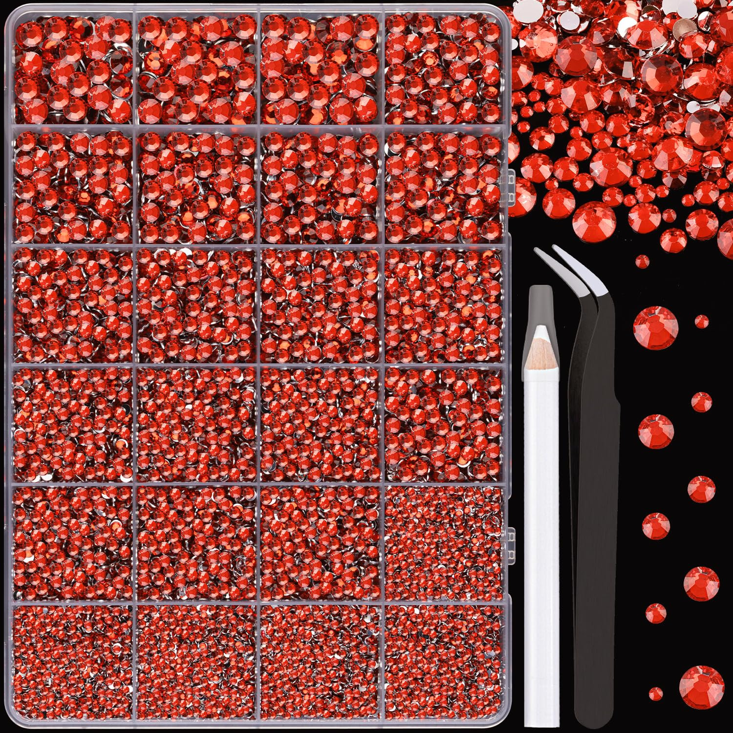 Resin Jelly Rhinestones for Crafting with B7000 Jewelry Glue, 2 Boxes White Flat