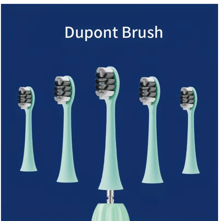 IPX8 Sonic Electric Toothbrush, USB Direct Charging, Couple Style with Replaceab