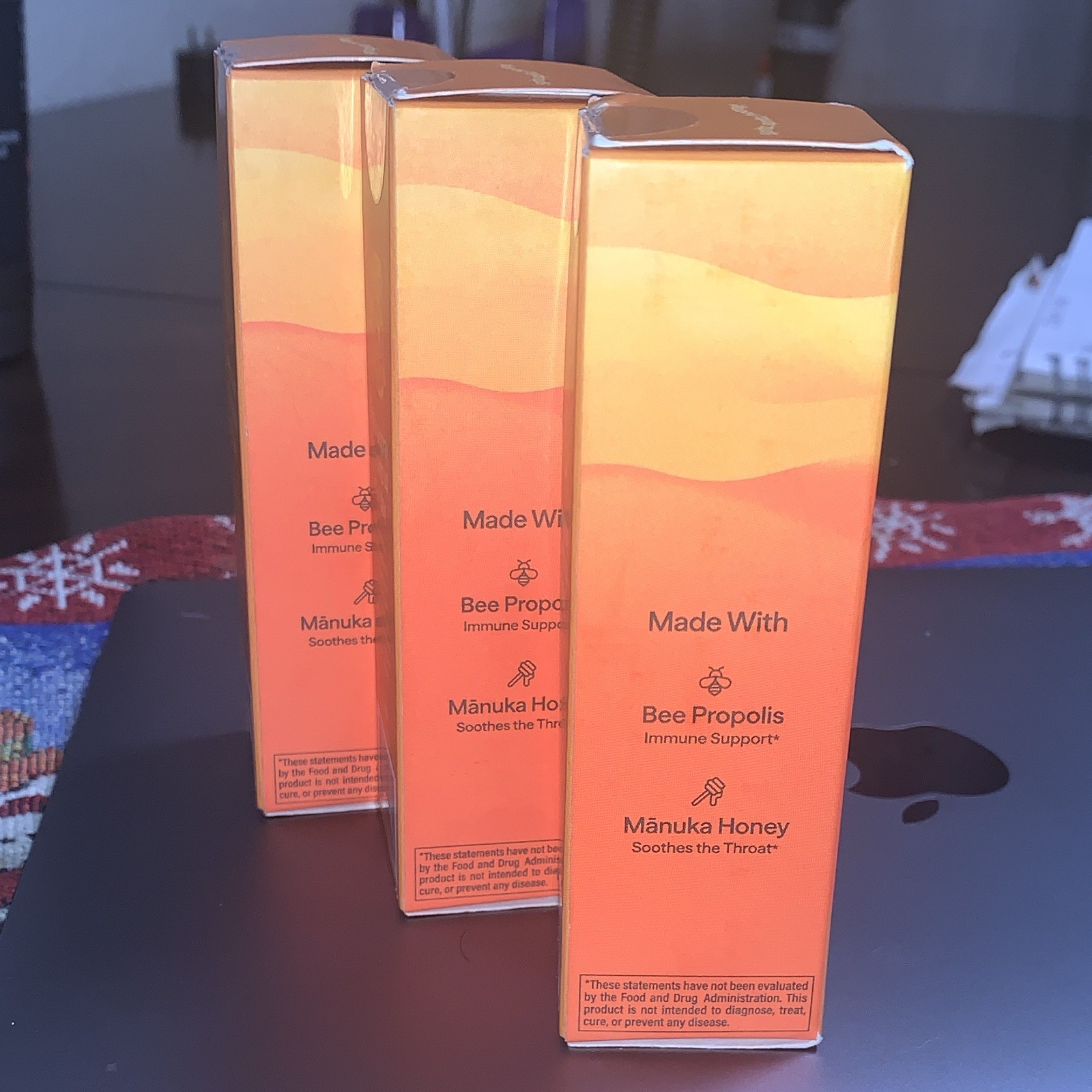 Wedderspoon Propolis & Mānuka Honey Throat Spray 400+ MGO 1 fl oz Bundle 3 Pack