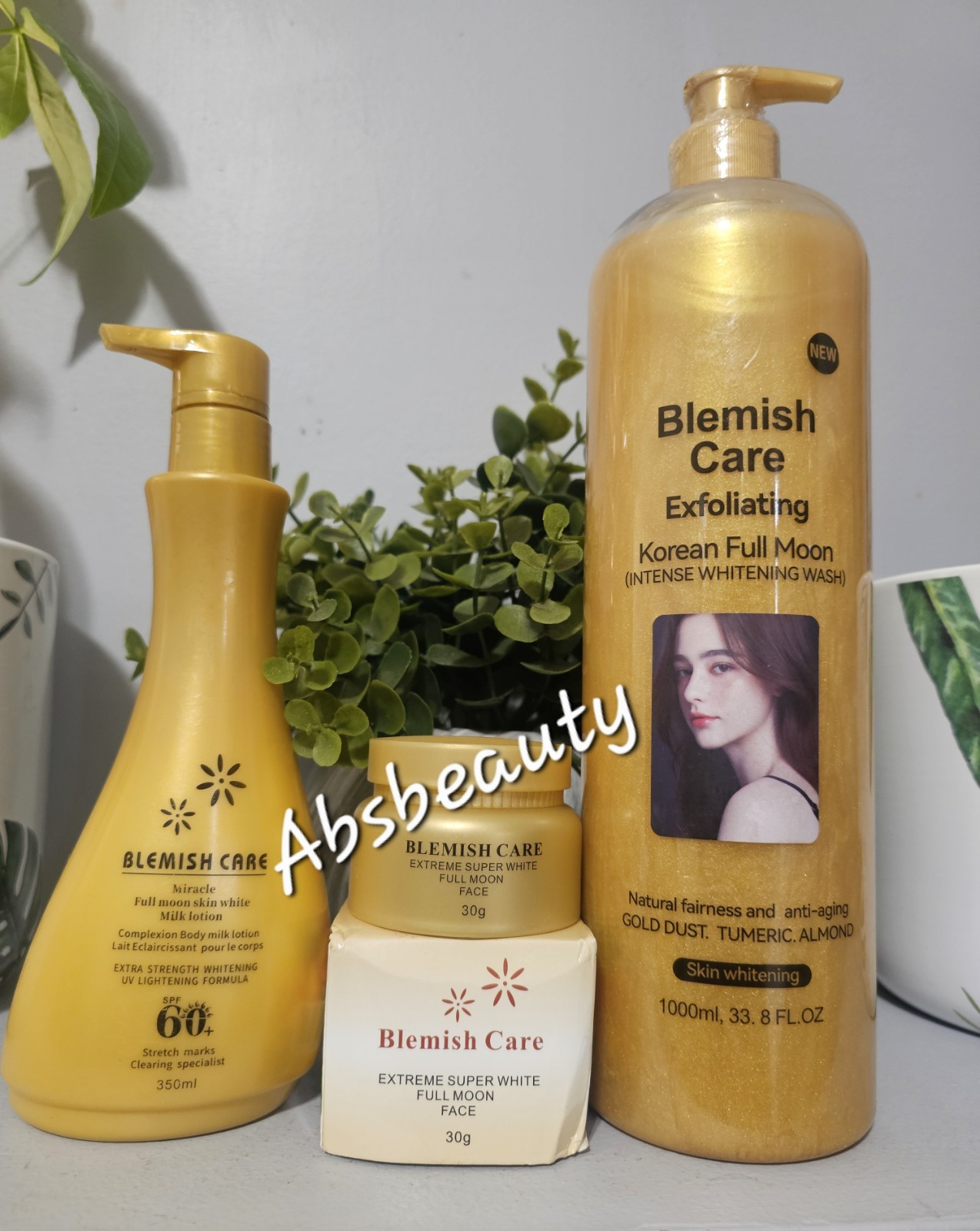 Blemish Care Full Moon Set Body Wash, Lotion & Face Cream.