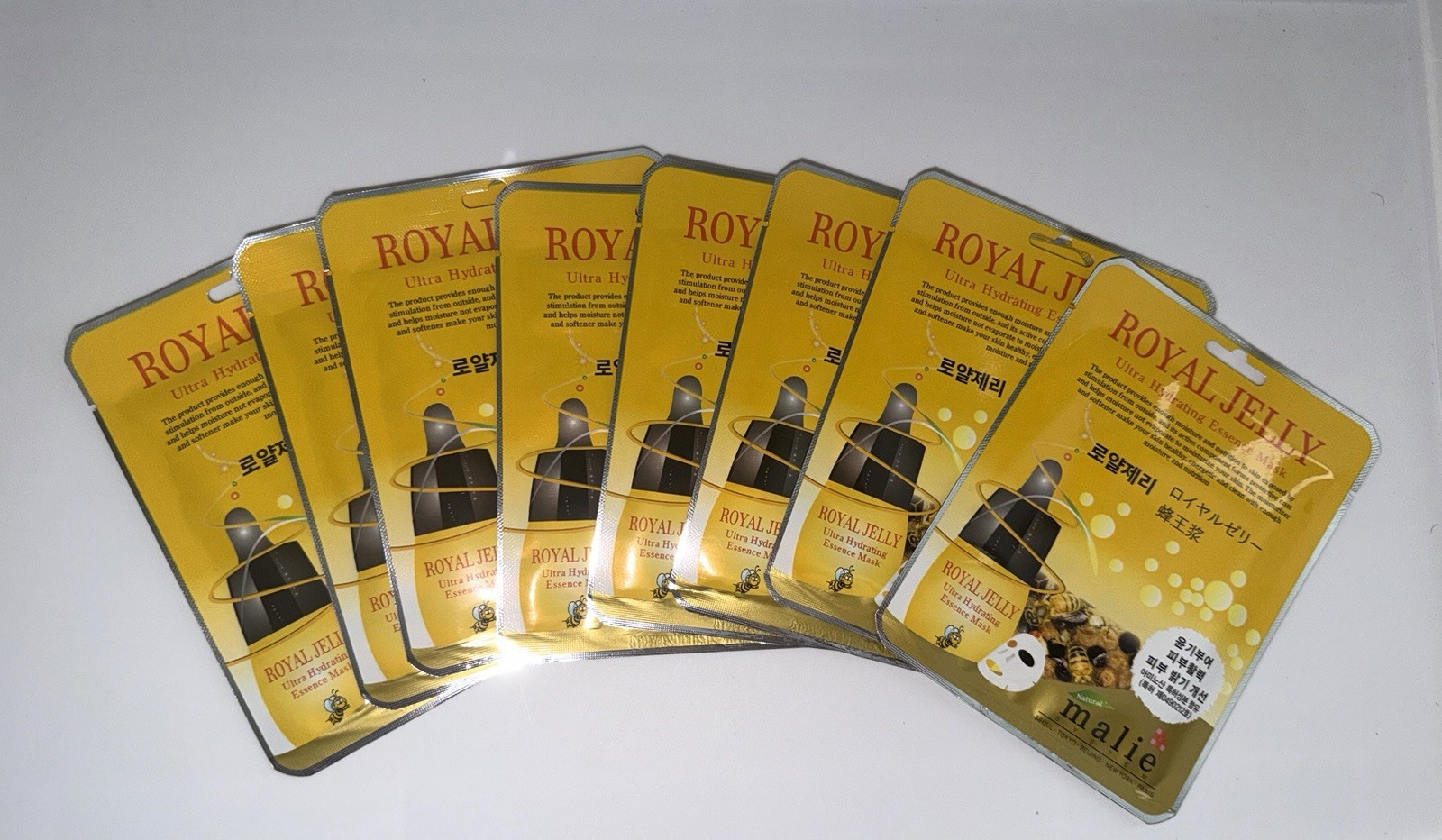 Skincare Face Sheet Mask. Aloe Vera,Rice ,Royal Jelly (sets)