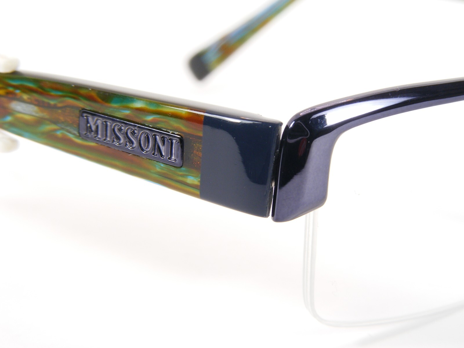 MISSONI MI01904 Dark Blue Purple / Multicolor UNIQUE RARE EYEGLASSES 54-18-140mm