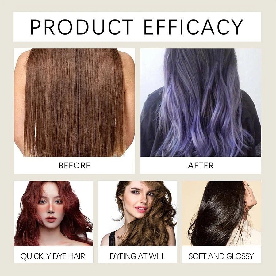 200ml Polar Hair Instant Dye Shampoo Hair Color Shampoo for Hair Natural Color
