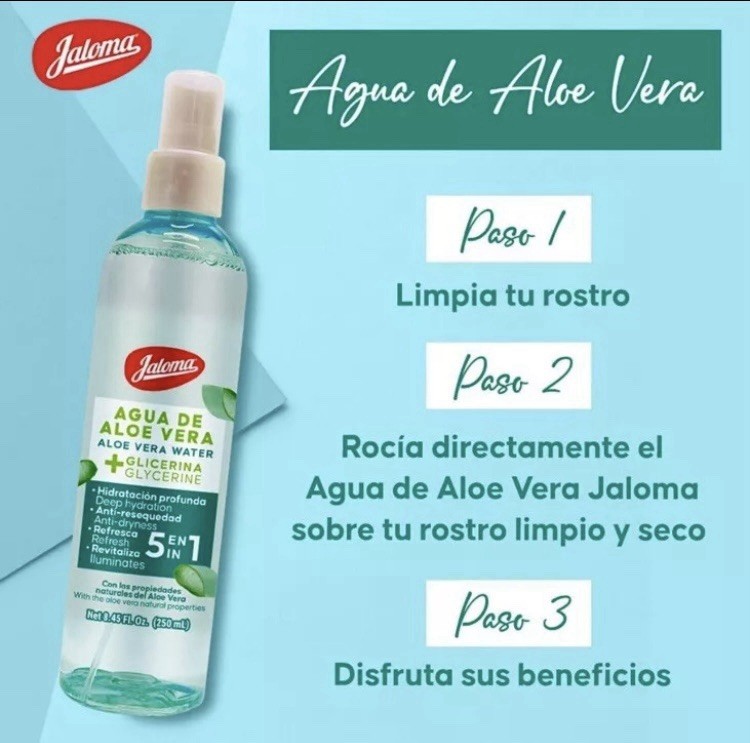 Jaloma Aloe Vera Water + Glycerin 8.45 Fl Oz