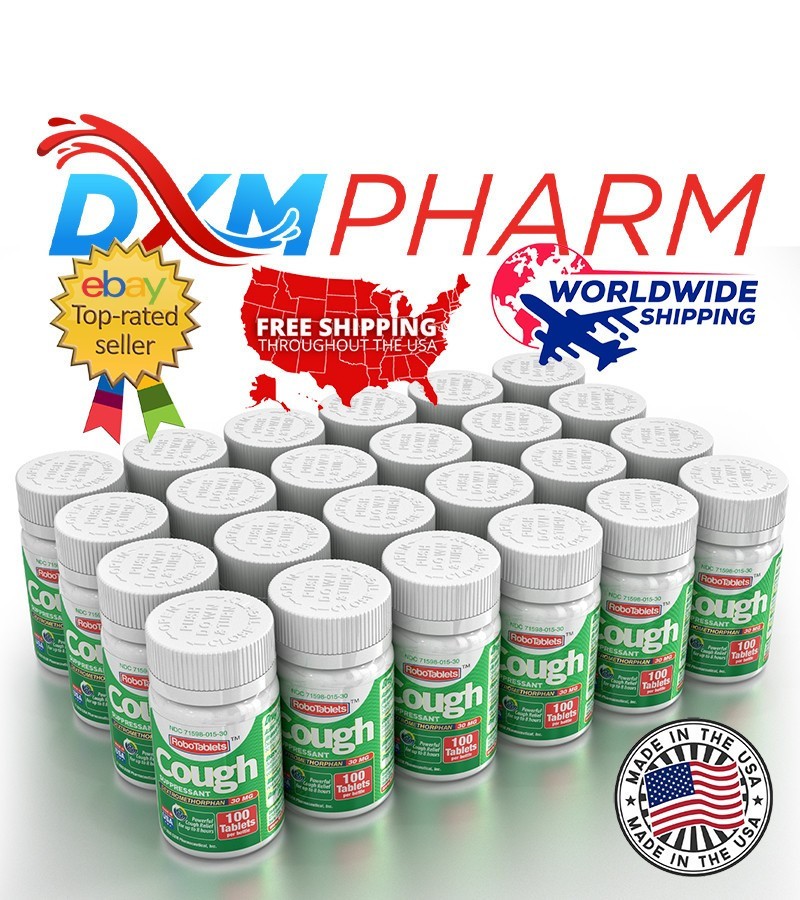 24 PACK RoboTabs Cough suppressant 100 Tablets 30mg of Dextromethorphan