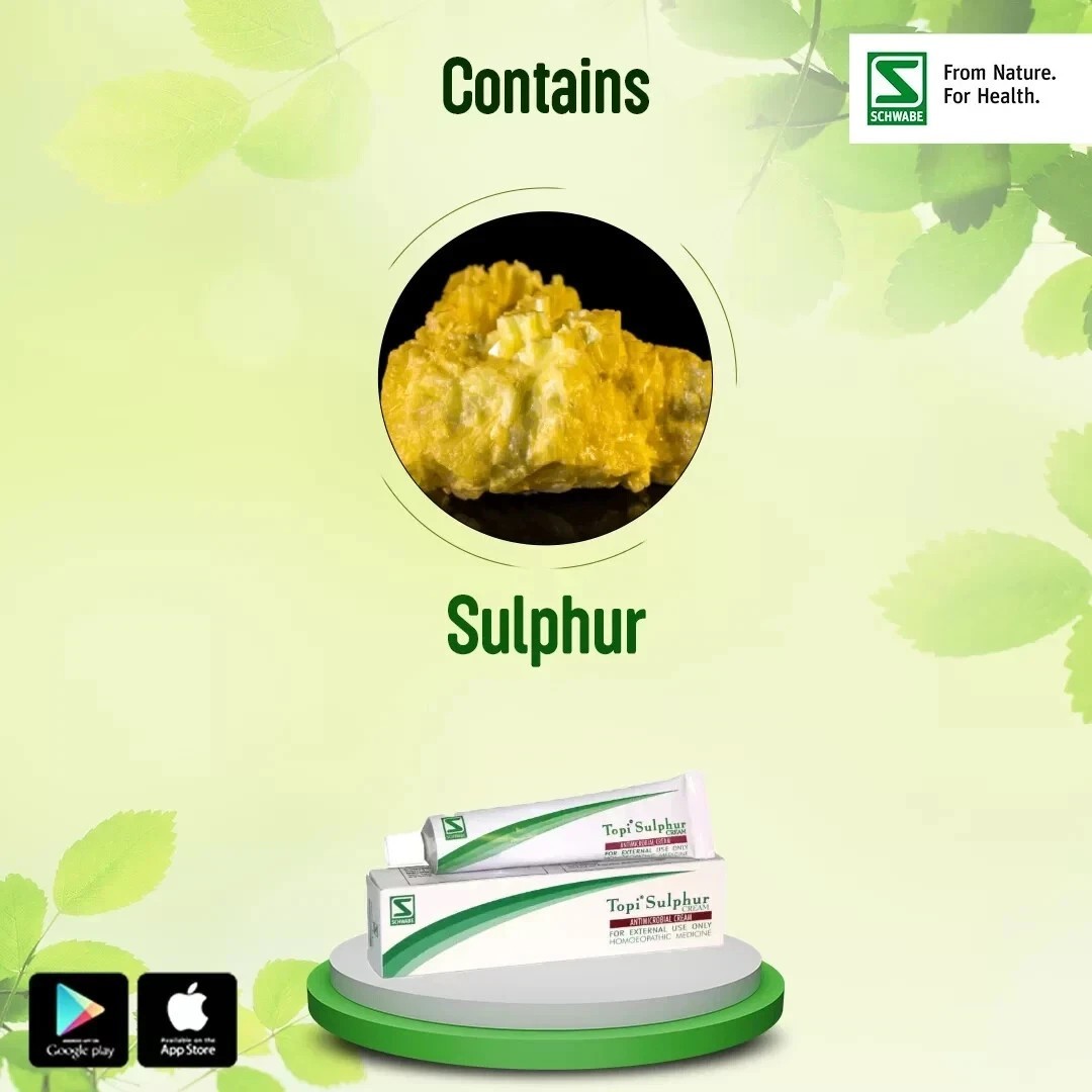 Dr Willmar Schwabe India Homoeopathic Topi Sulphur Cream (25gm)