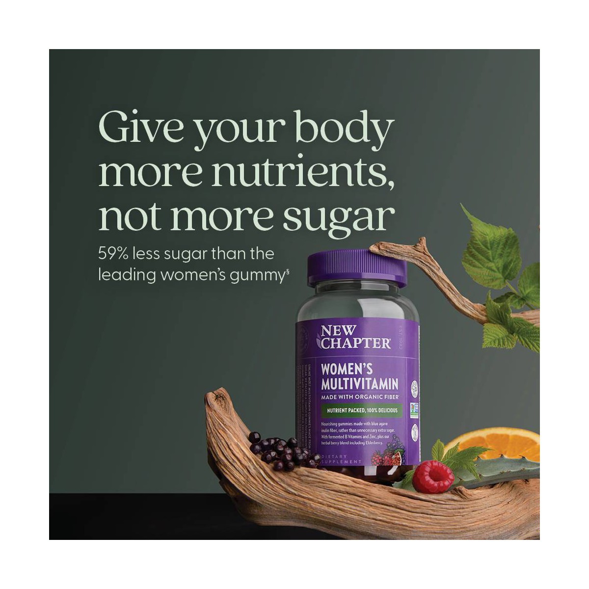 New Chapter Women’s Non-GMO and Gluten Free Organic Multivitamin Gummies – 75ct